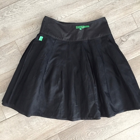 TIBI Women's Silk Skirt Pleated Lined  Below Knee Side Zip Lightweight 2 AS IS - Picture 9 of 16